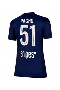 Paris Saint-Germain Willian Pacho #51 Jalkapallovaatteet Naisten Kotipaita 2025-26 Lyhythihainen